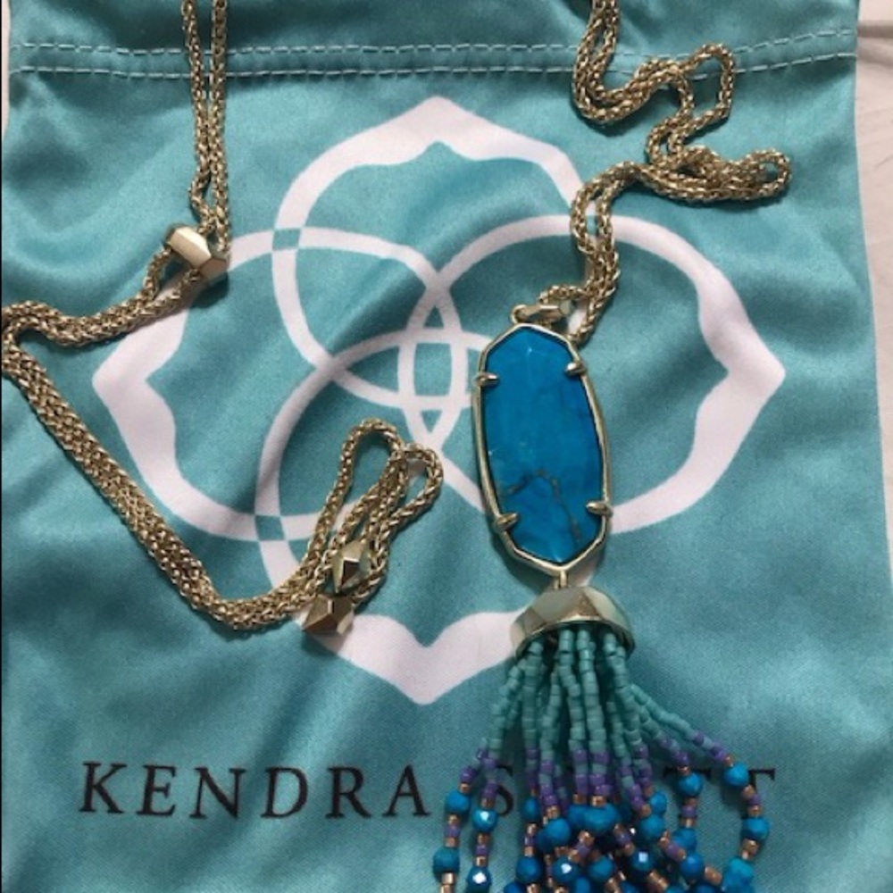 Kendra Scott turquoise tassel necklace